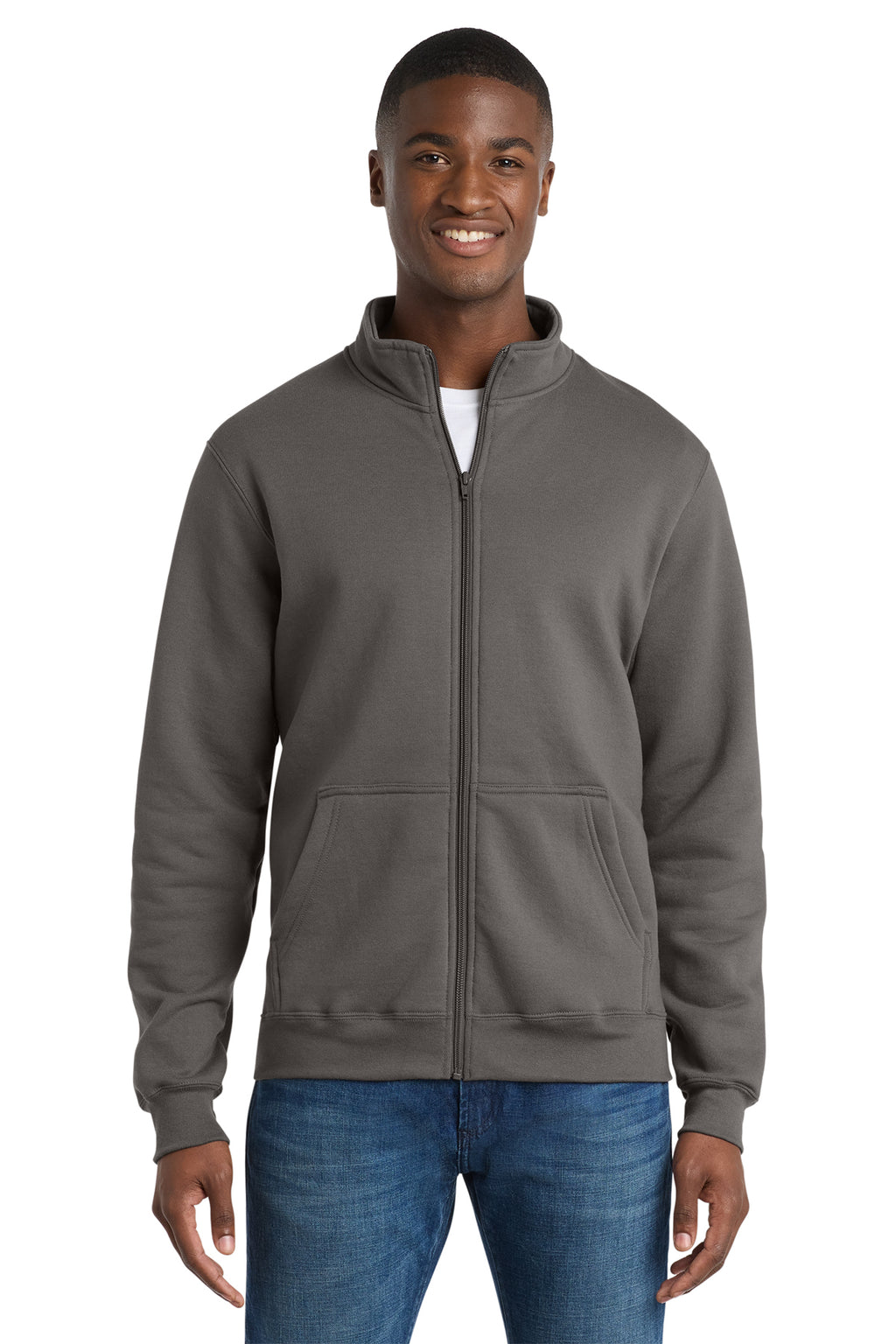 Port & Co™ Core Fleece Cadet Full-Zip Sweatshirt
