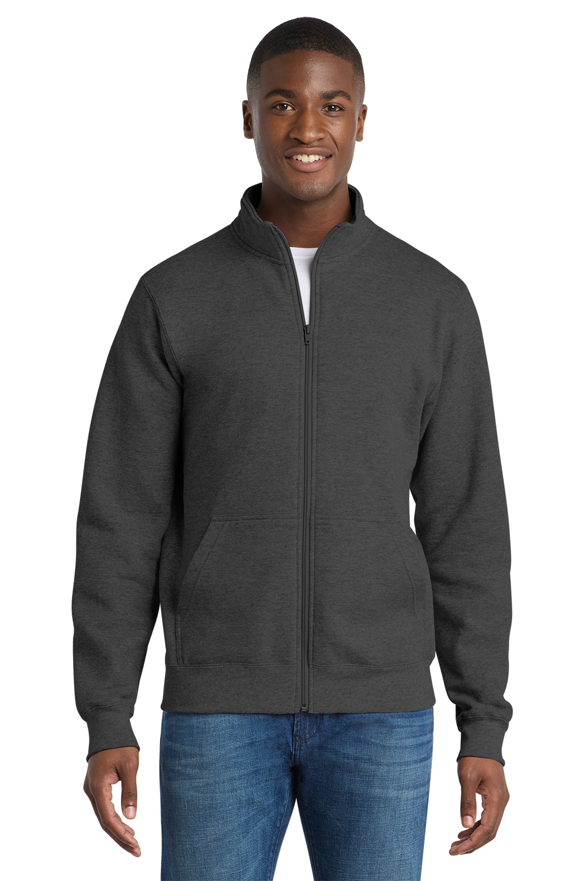 Port & Co™ Core Fleece Cadet Full-Zip Sweatshirt
