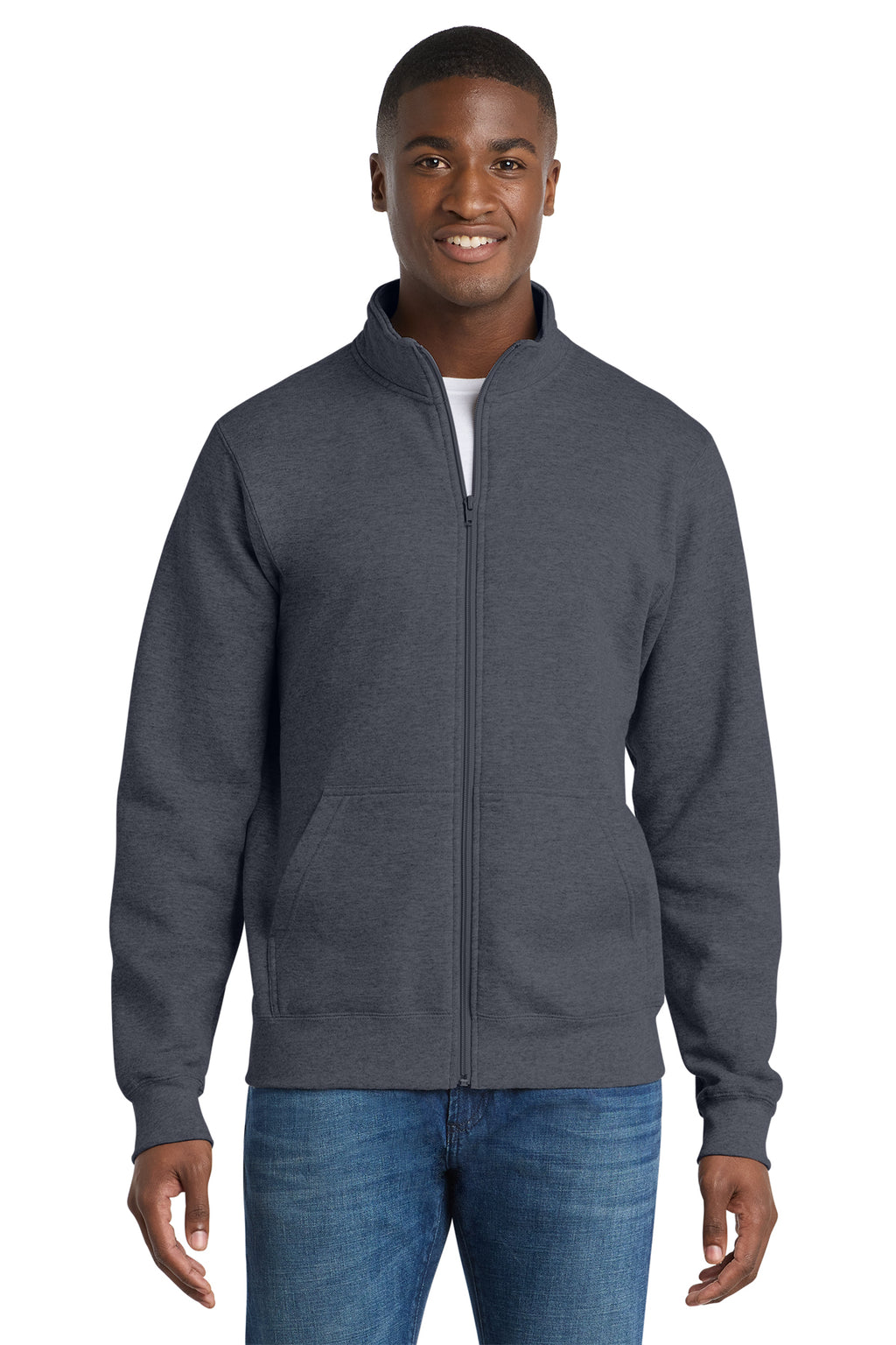 Port & Co™ Core Fleece Cadet Full-Zip Sweatshirt