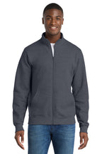 Port & Co™ Core Fleece Cadet Full-Zip Sweatshirt