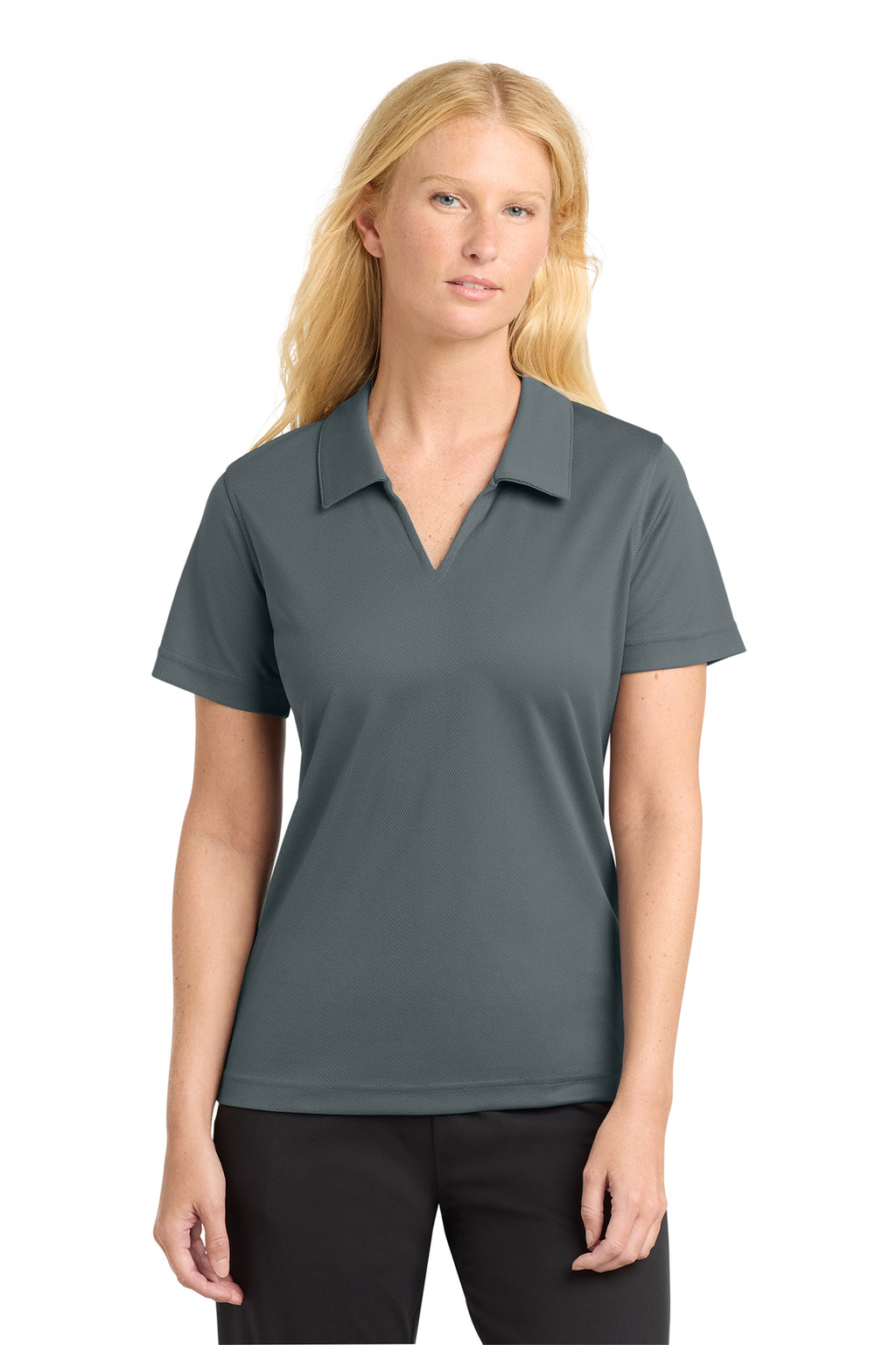 Sport-Tek® Women's Dri-Mesh® V-Neck Polo