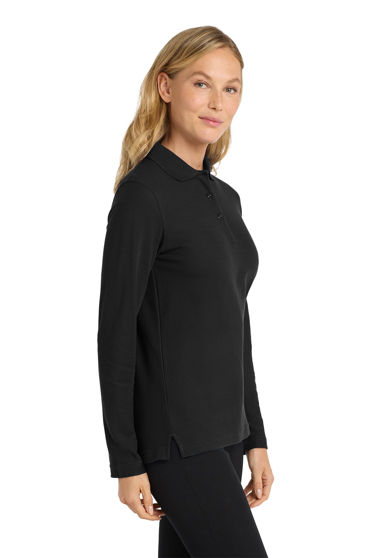 Port Authority® Women's Silk Touch™ Long Sleeve Polo