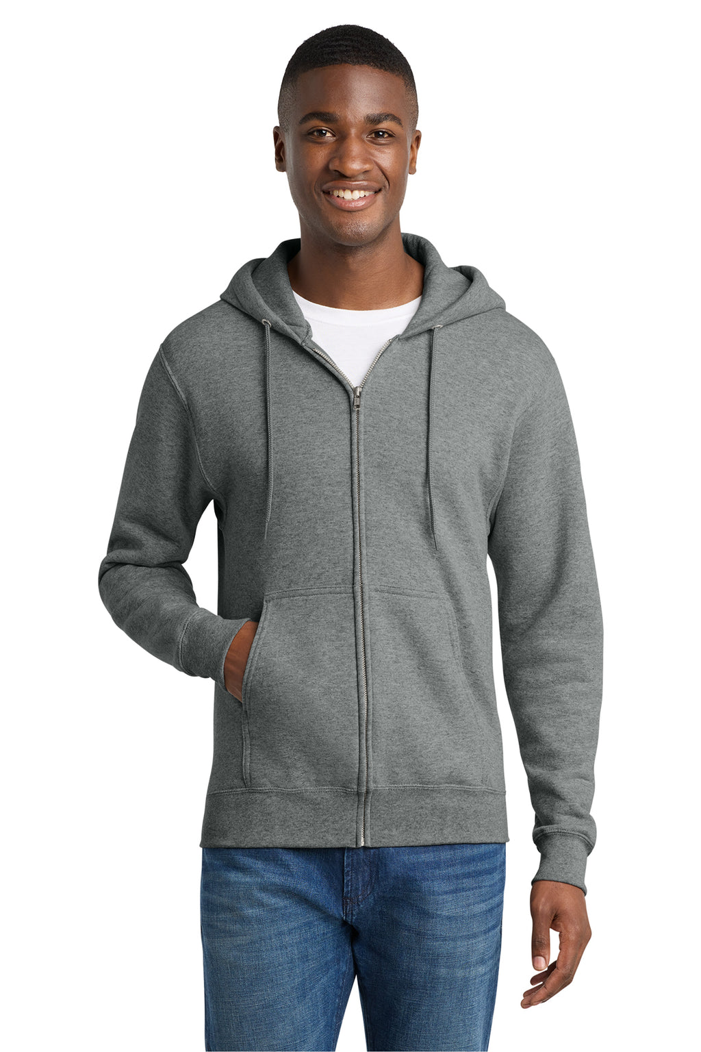 Port & Co™ Core Fleece Full-Zip Hooded Sweatshirt