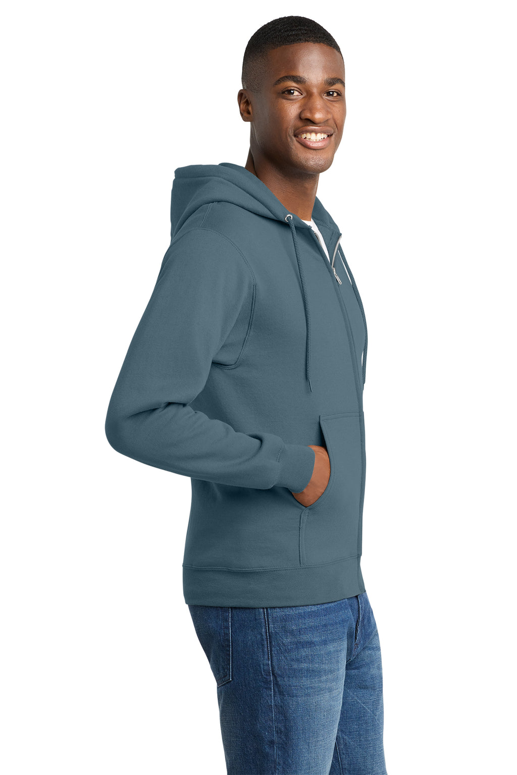 Port & Co™ Core Fleece Full-Zip Hooded Sweatshirt