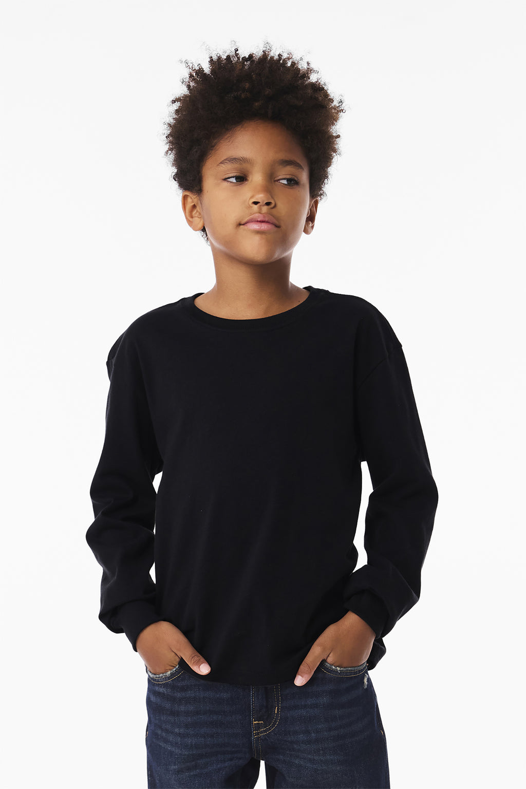 BELLA+CANVAS® Youth 6-Ounce Heavyweight Long Sleeve Tee