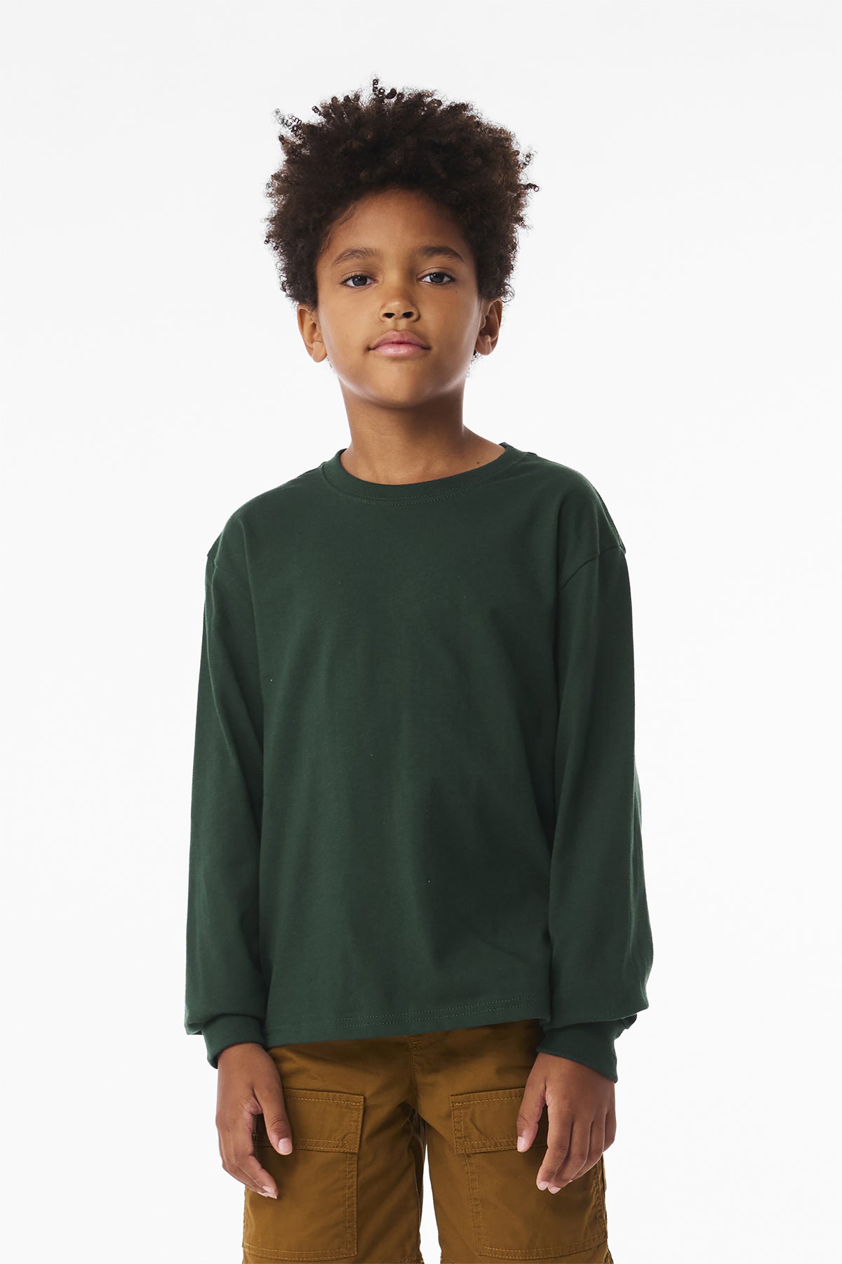BELLA+CANVAS® Youth 6-Ounce Heavyweight Long Sleeve Tee