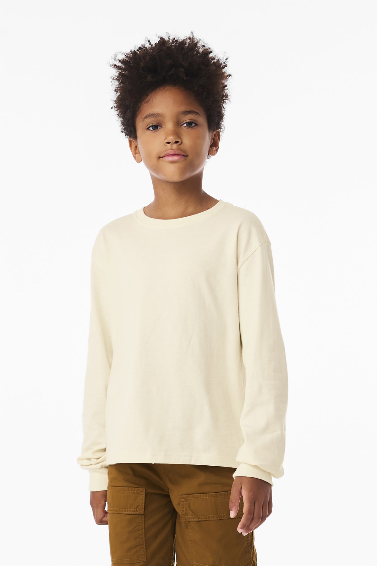BELLA+CANVAS® Youth 6-Ounce Heavyweight Long Sleeve Tee
