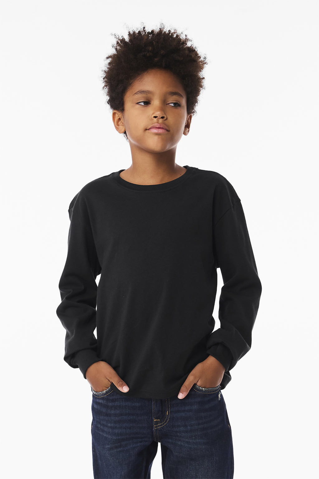 BELLA+CANVAS® Youth 6-Ounce Heavyweight Long Sleeve Tee