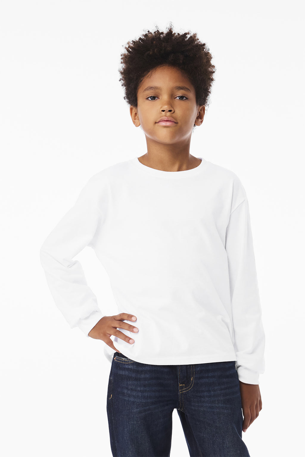 BELLA+CANVAS® Youth 6-Ounce Heavyweight Long Sleeve Tee