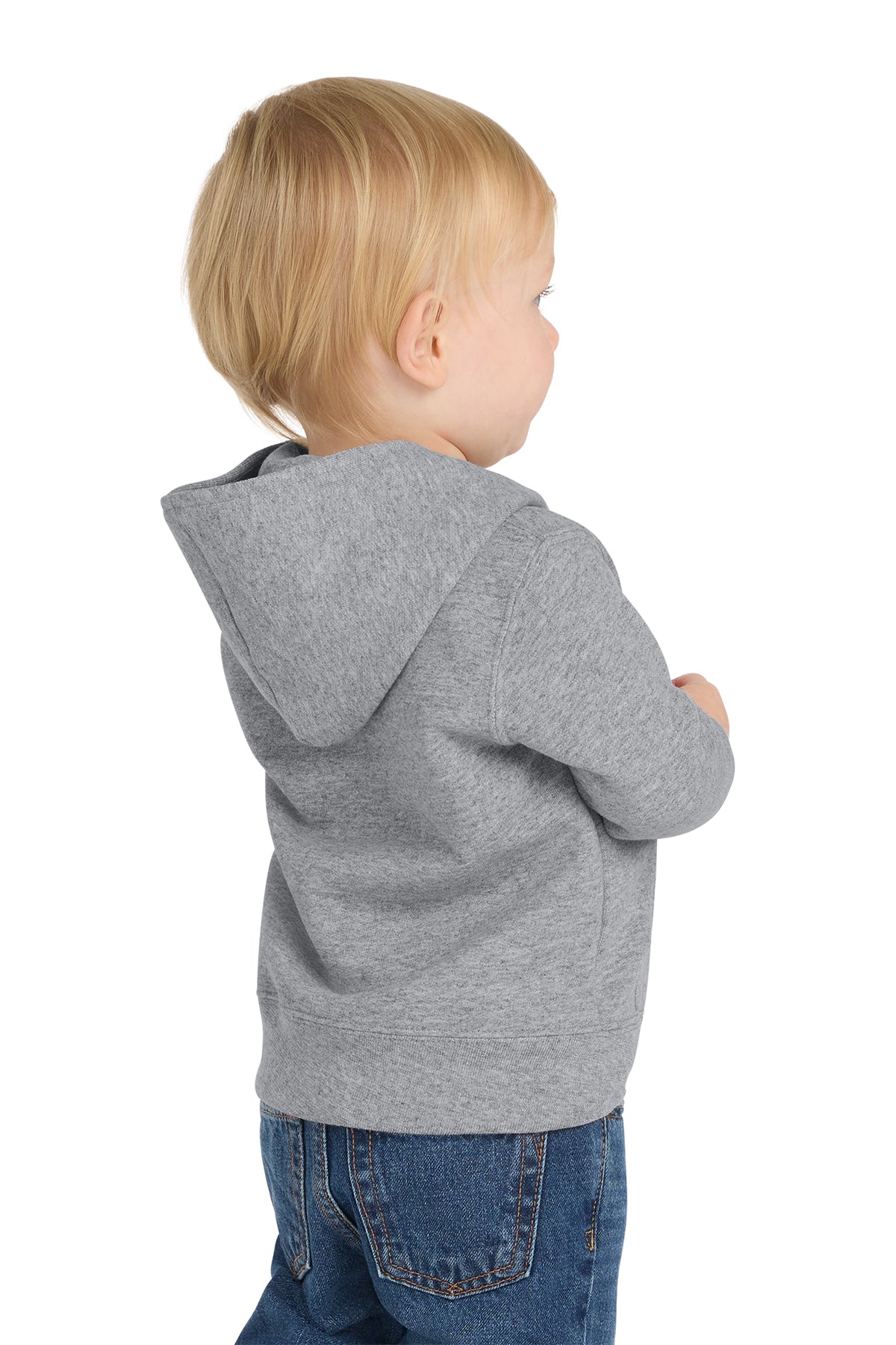 Port & Co™ Infant Core Fleece Full-Zip Hooded Sweatshirt