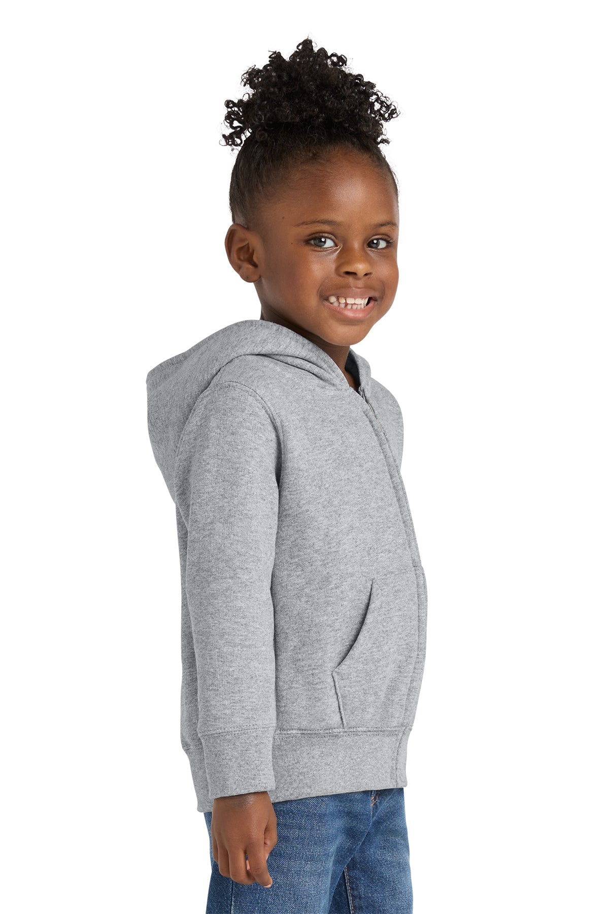 Port & Co™ Toddler Core Fleece Full-Zip Hooded Sweatshirt
