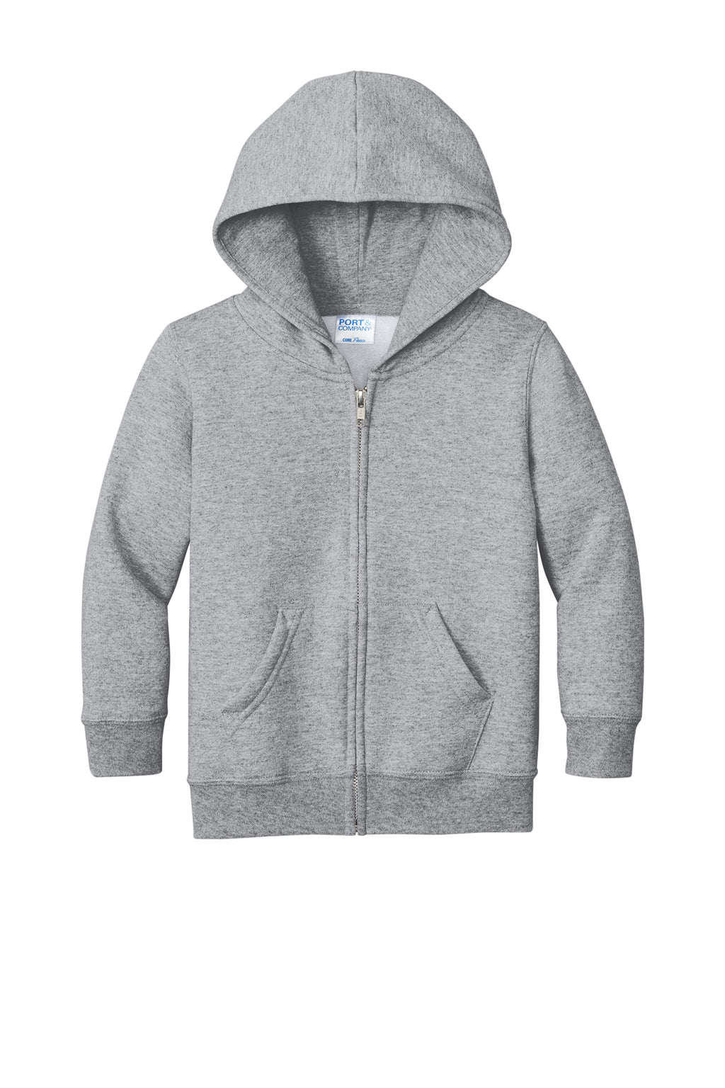 Port & Co™ Toddler Core Fleece Full-Zip Hooded Sweatshirt