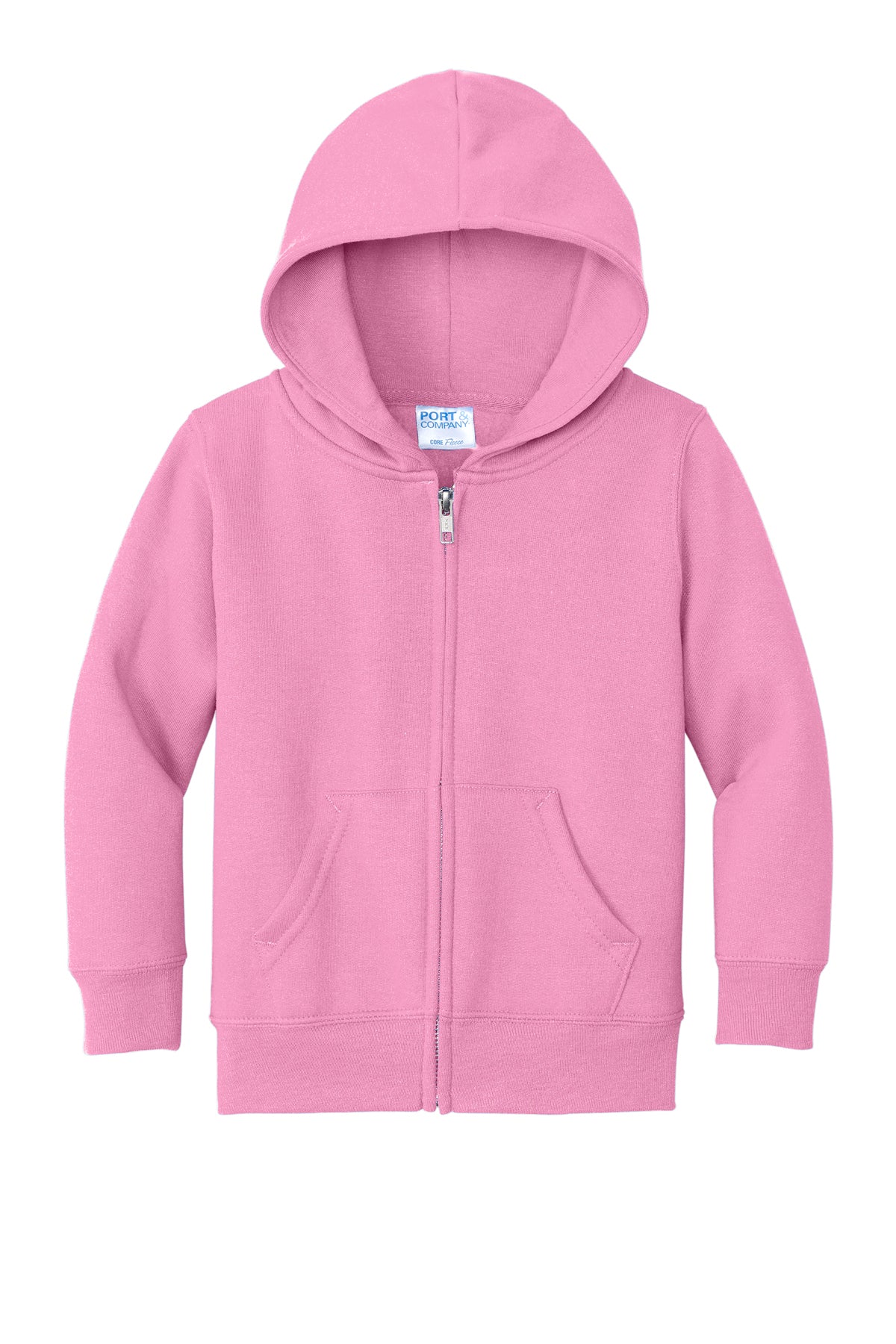 Port & Co™ Toddler Core Fleece Full-Zip Hooded Sweatshirt
