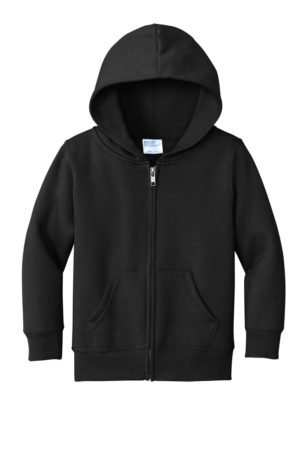 Port & Co™ Toddler Core Fleece Full-Zip Hooded Sweatshirt