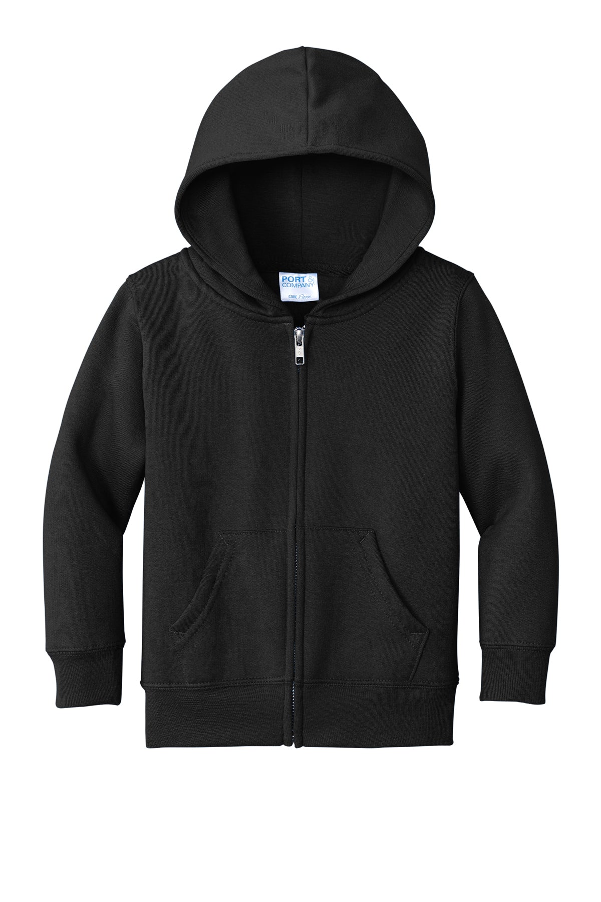 Port & Co™ Toddler Core Fleece Full-Zip Hooded Sweatshirt