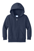 Port & Co™ Toddler Core Fleece Full-Zip Hooded Sweatshirt