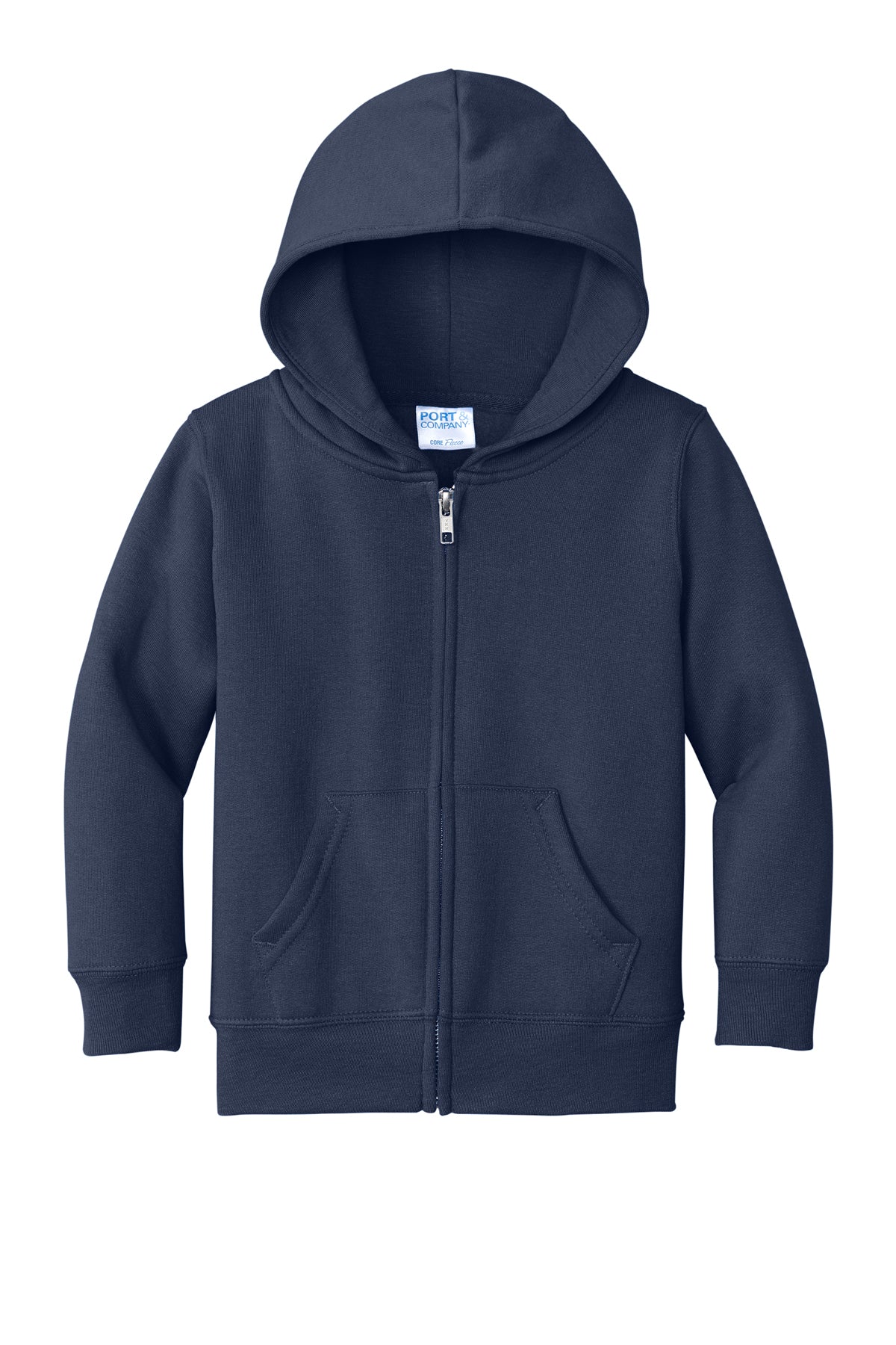 Port & Co™ Toddler Core Fleece Full-Zip Hooded Sweatshirt