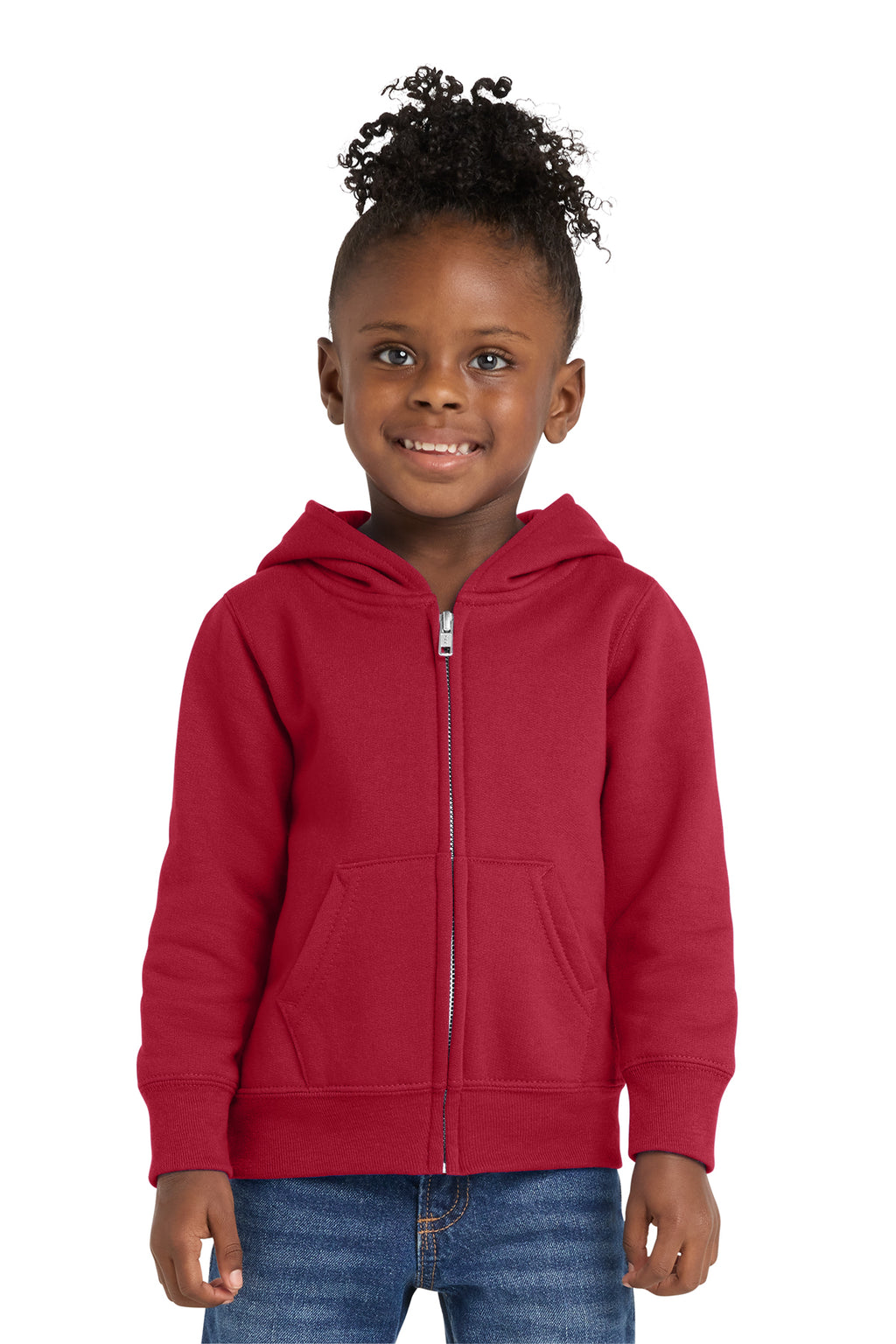 Port & Co™ Toddler Core Fleece Full-Zip Hooded Sweatshirt
