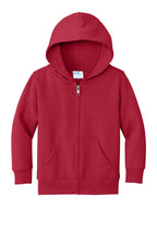 Port & Co™ Toddler Core Fleece Full-Zip Hooded Sweatshirt