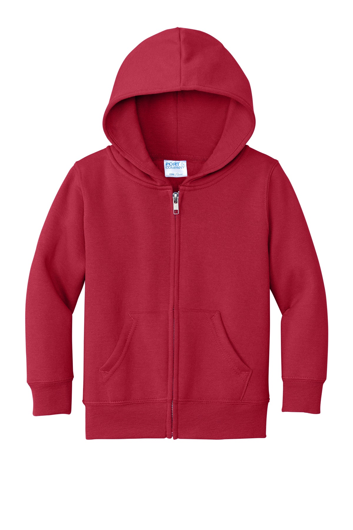 Port & Co™ Toddler Core Fleece Full-Zip Hooded Sweatshirt