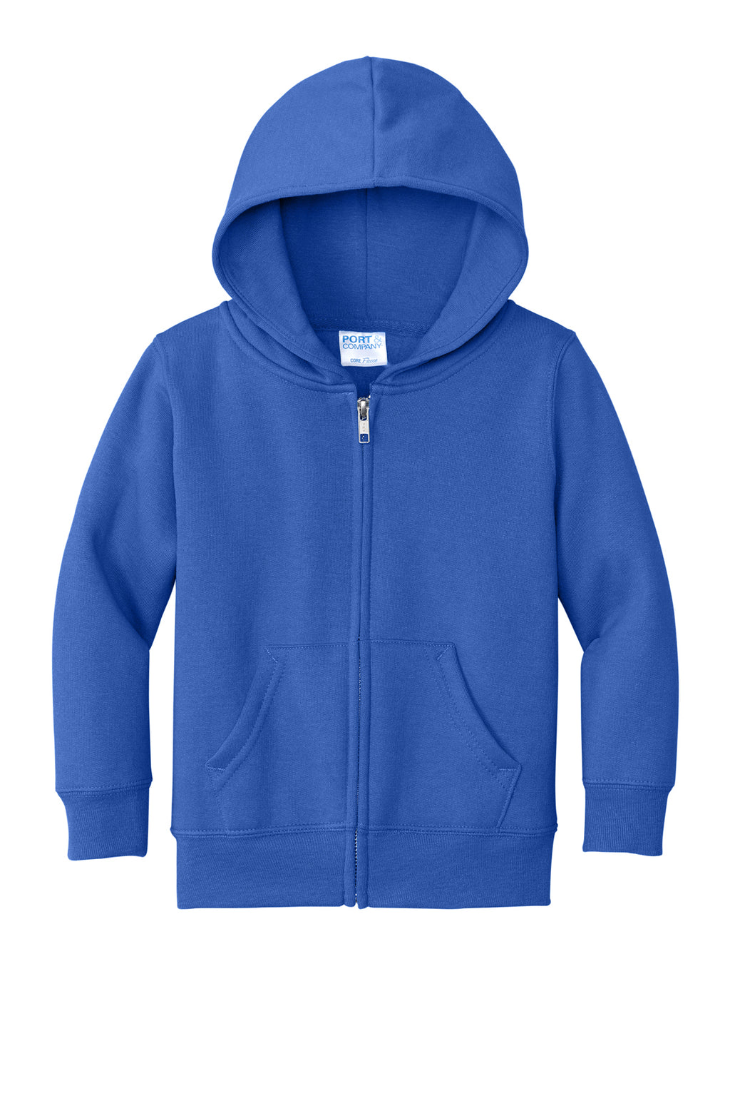 Port & Co™ Toddler Core Fleece Full-Zip Hooded Sweatshirt