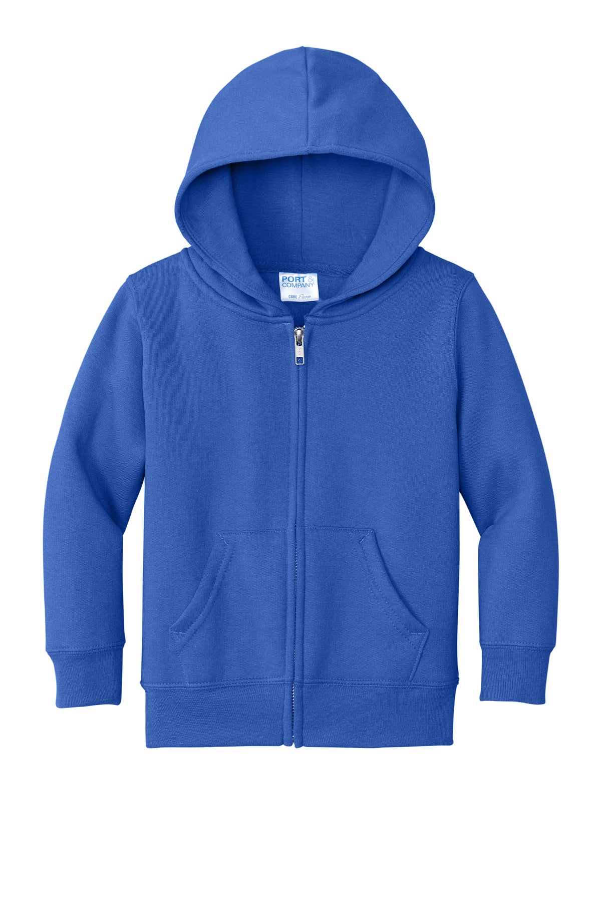 Port & Co™ Toddler Core Fleece Full-Zip Hooded Sweatshirt