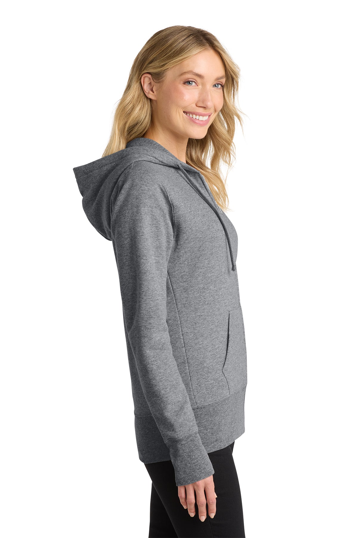 Port & Co™ Women's Core Fleece Full-Zip Hooded Sweatshirt
