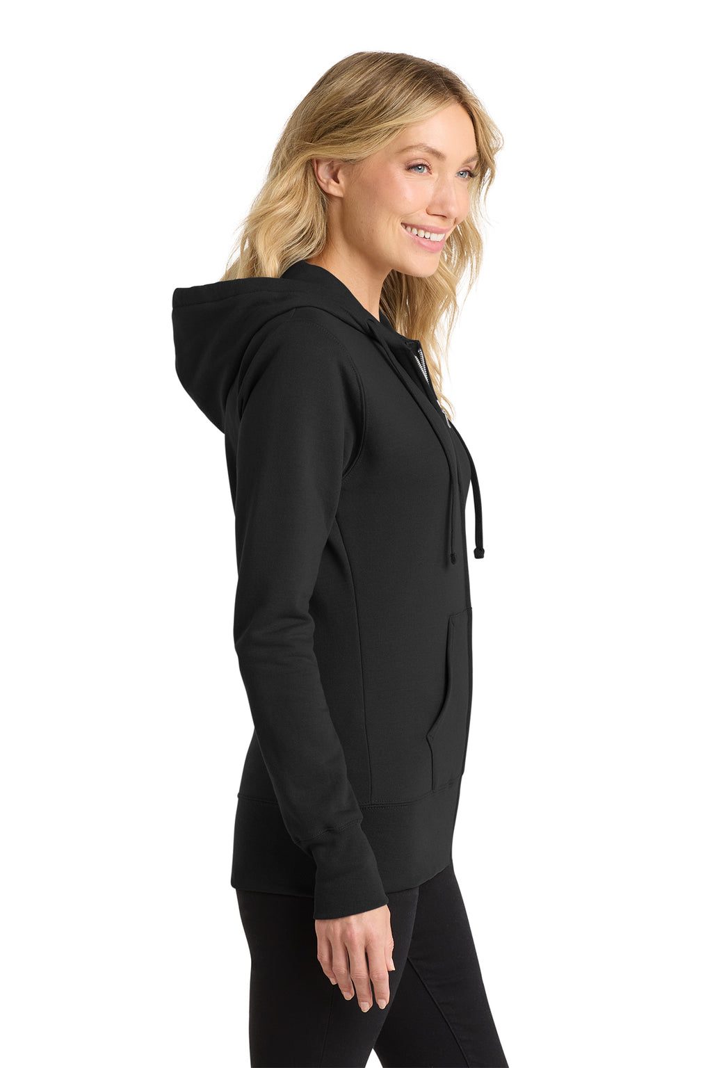 Port & Co™ Women's Core Fleece Full-Zip Hooded Sweatshirt
