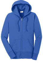 Port & Co™ Women's Core Fleece Full-Zip Hooded Sweatshirt