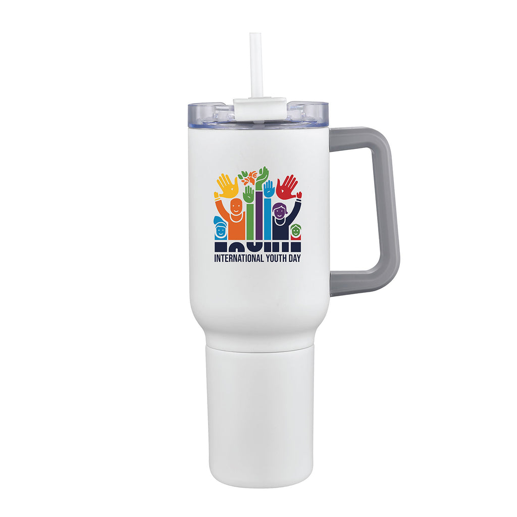 Bernard Two-in-One 21 oz Stainless Steel Travel Mug and Beverage Holder