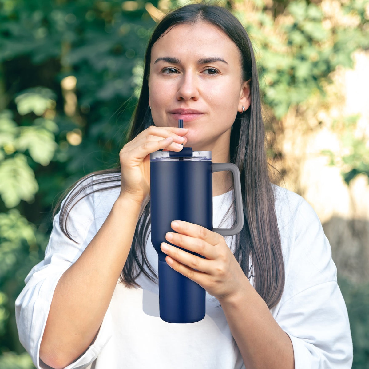 Bernard Two-in-One 21 oz Stainless Steel Travel Mug and Beverage Holder
