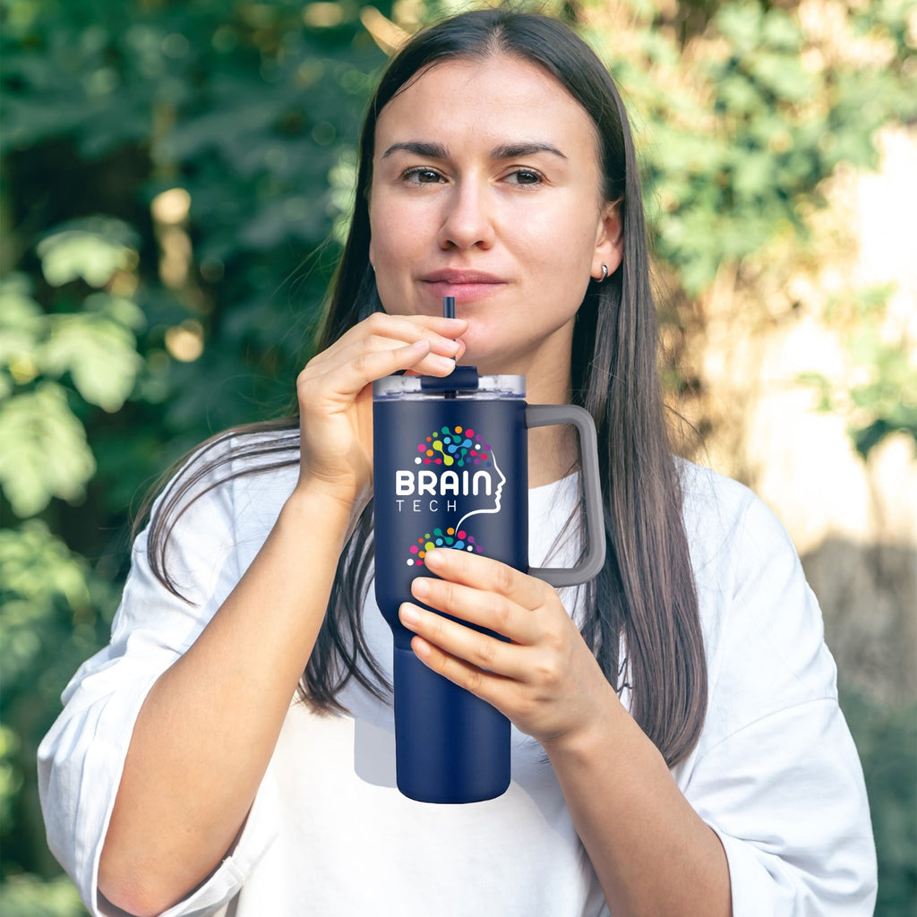 Bernard Two-in-One 21 oz Stainless Steel Travel Mug and Beverage Holder