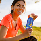Juno 24 oz Recycled Aluminum Water Bottle with Bamboo Lid