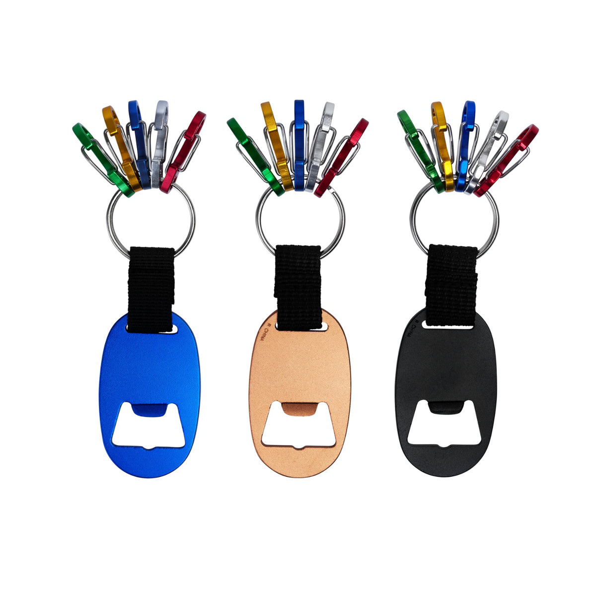 Keychain Bottle Opener with Carabiners