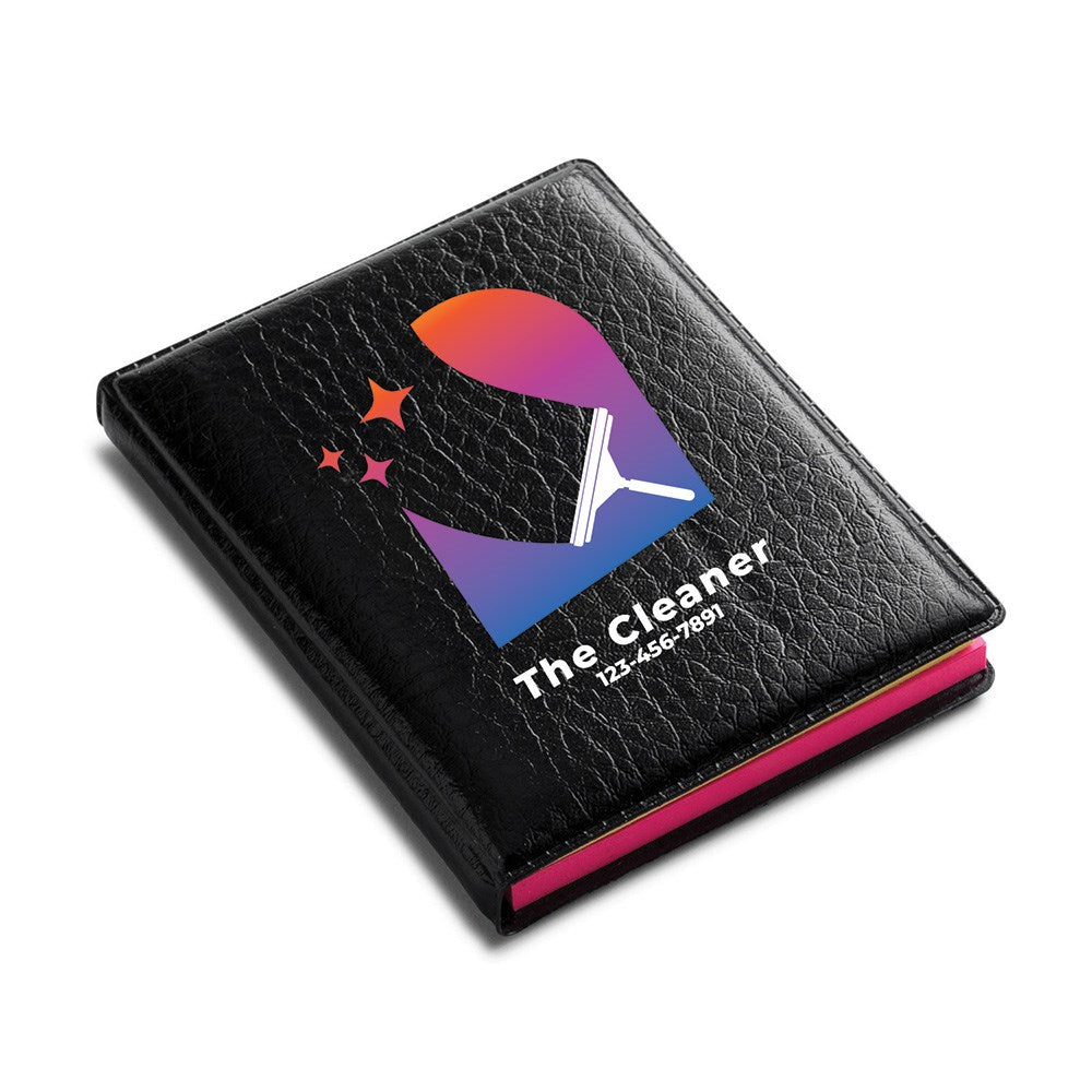 Leatherette Sticky Note Book